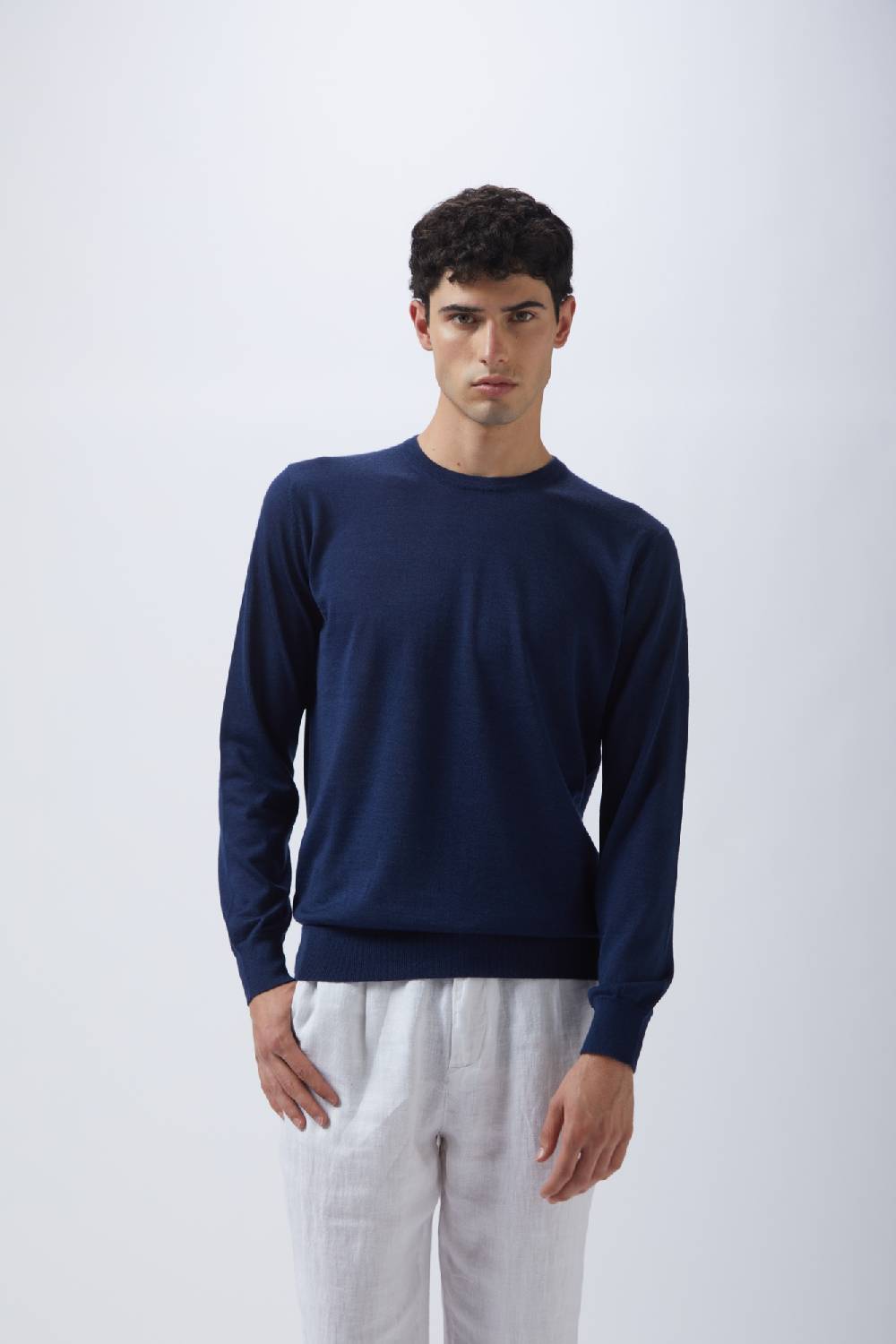 Kangra Cashmere Girocollo Rasato In Cashmere e Seta