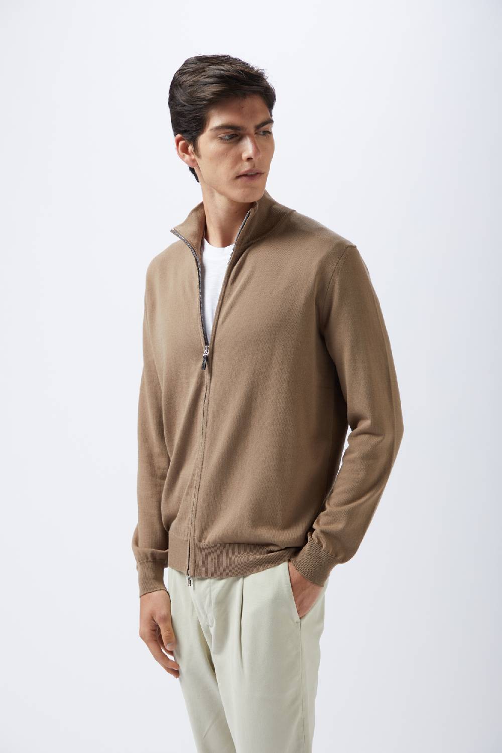 Kangra Cashmere Giubbotto Rasato In Cotone