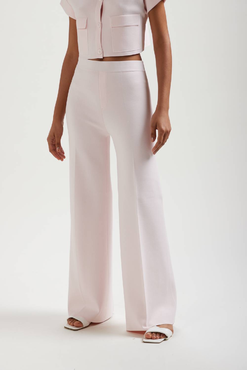 Kangra Cashmere Pantalone Palazzo In Punto Milano