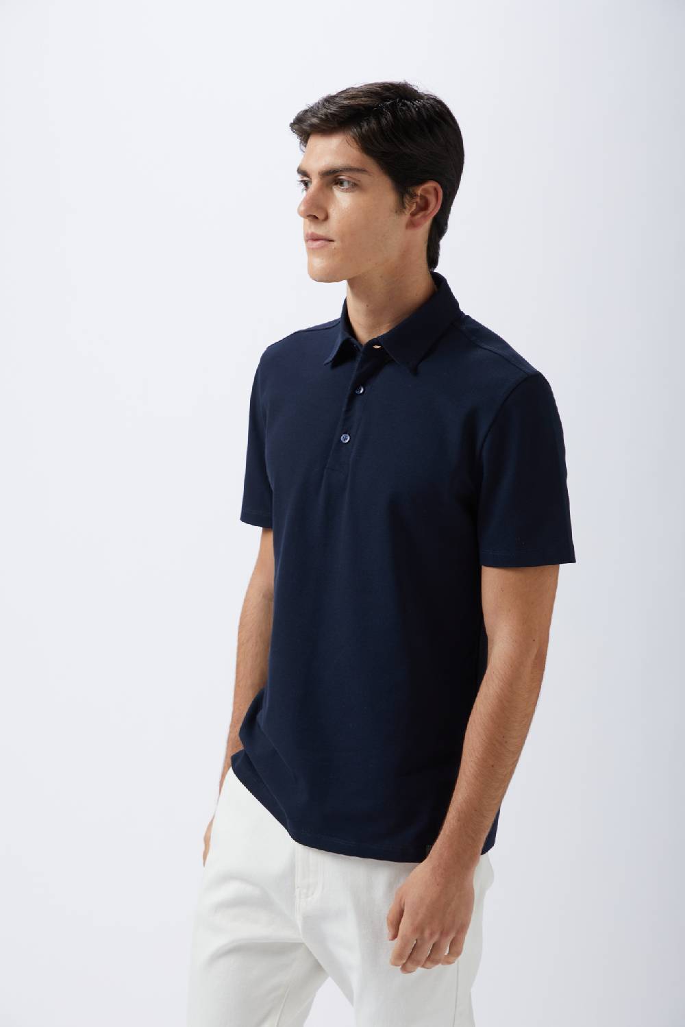 Kangra Cashmere Polo Con Bottoni Jersey Piquet