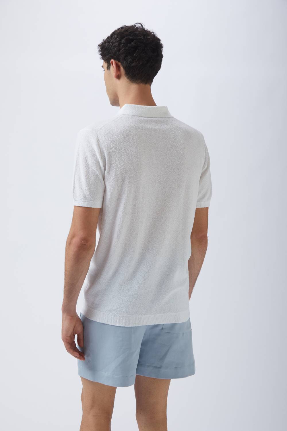 Kangra Cashmere Polo Mezza Manica In Spugnetta