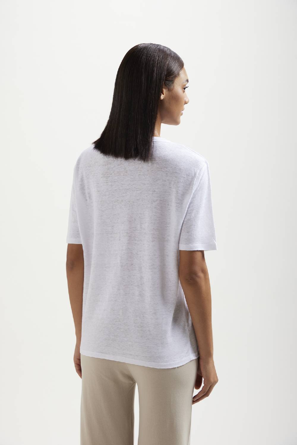 Kangra Cashmere T-Shirt M.Corta In Jersey Di Lino