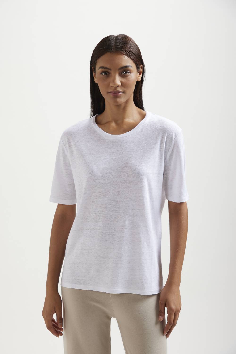 Kangra Cashmere T-Shirt M.Corta In Jersey Di Lino