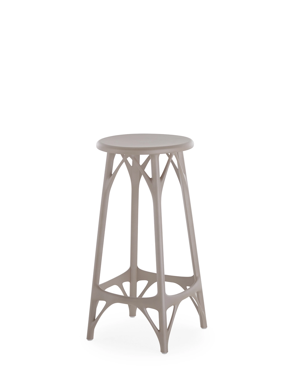 Kartell A.i. Stool Light 65 Cm (2 Sgabelli) Philippe Starck