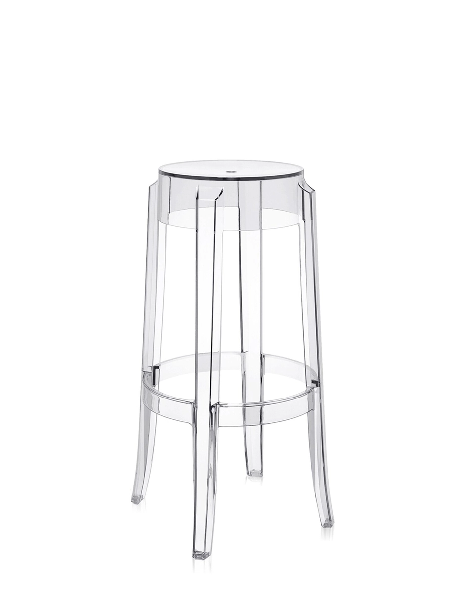Kartell Charles ghost 75 cm (2 sgabelli) Philippe Starck