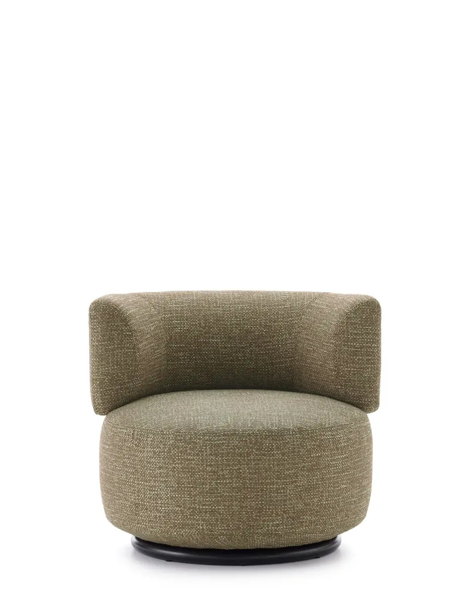Kartell K-waiting poltrona girevole texture Rodolfo Dordoni