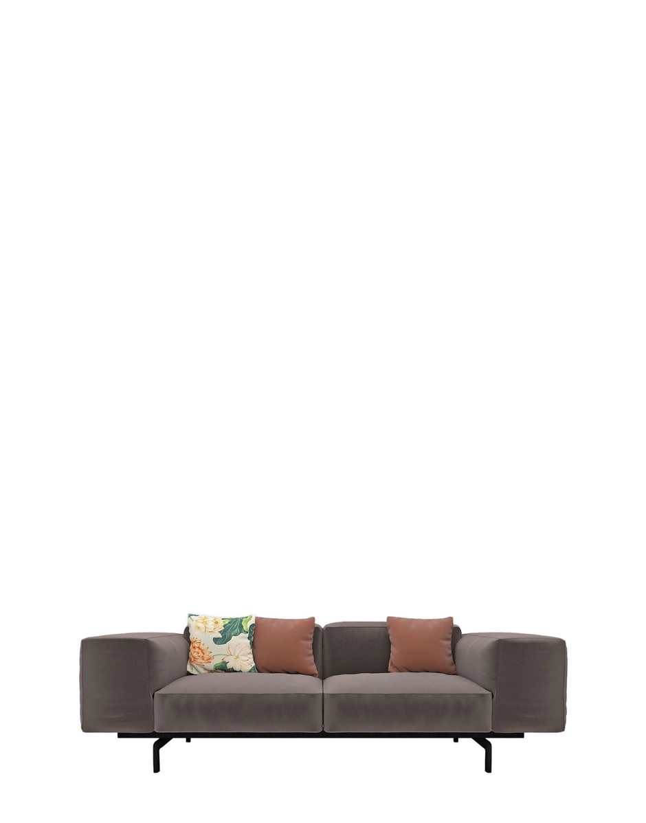 Kartell Largo due posti velluto Piero Lissoni