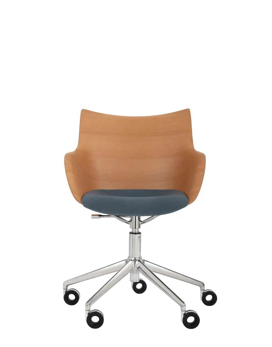 Kartell Q/wood rotelle soft Philippe Starck