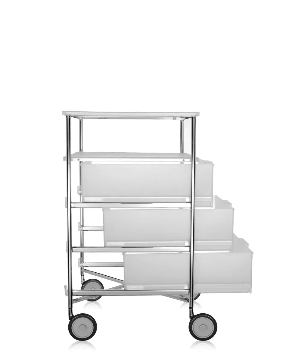 Kartell Mobil 3 Cassetti/1 Ripiano Con Ruote Antonio Citterio Con Oliver Löw