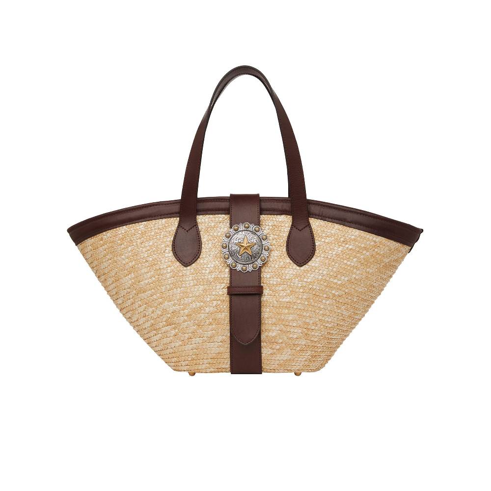 Kate Cate BEACH BAG BIG NATURAL/BROWN STRAW