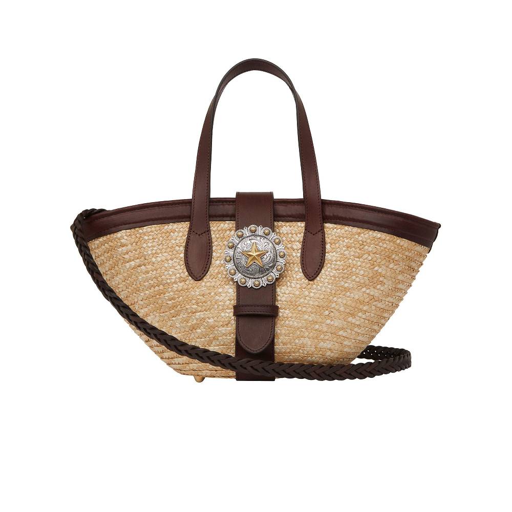 Kate Cate BEACH BAG NATURAL/BROWN STRAW