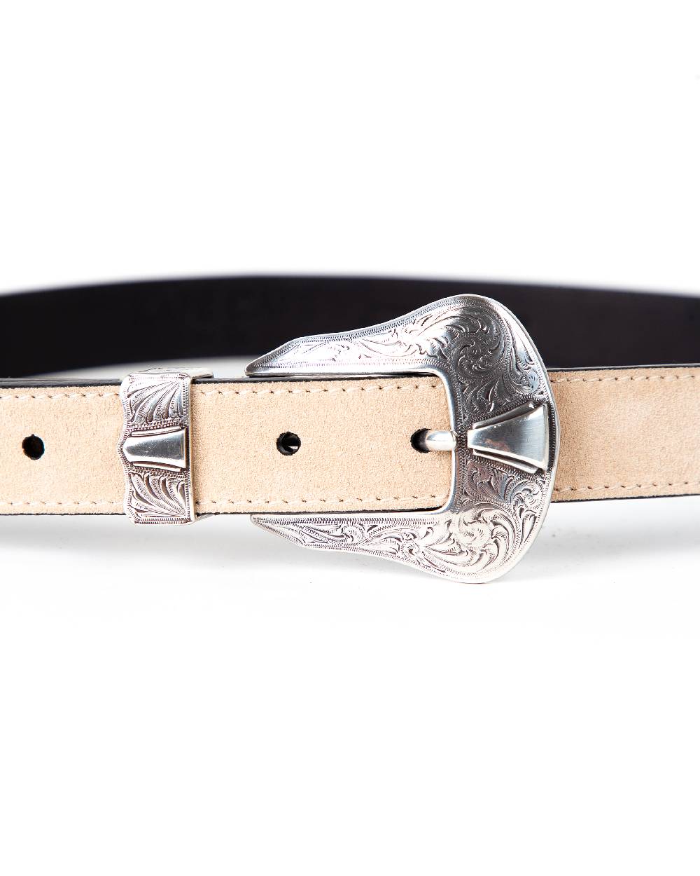 Kate Cate DUTTON BELT IN SAND COLOURED SUEDE