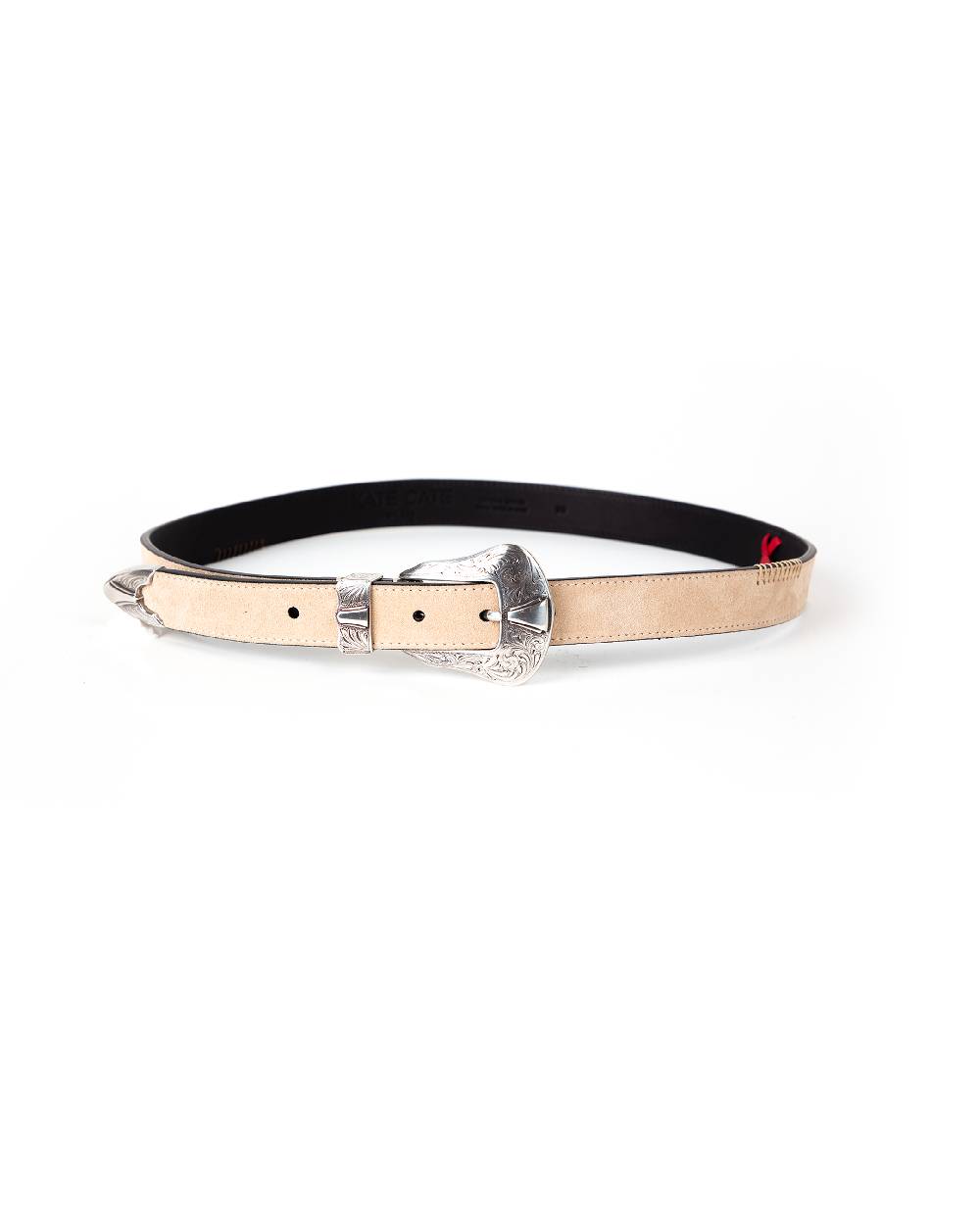 Kate Cate DUTTON BELT IN SAND COLOURED SUEDE