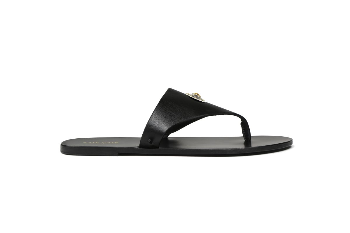 Kate Cate PHOEBE STELLA BLACK SANDALS