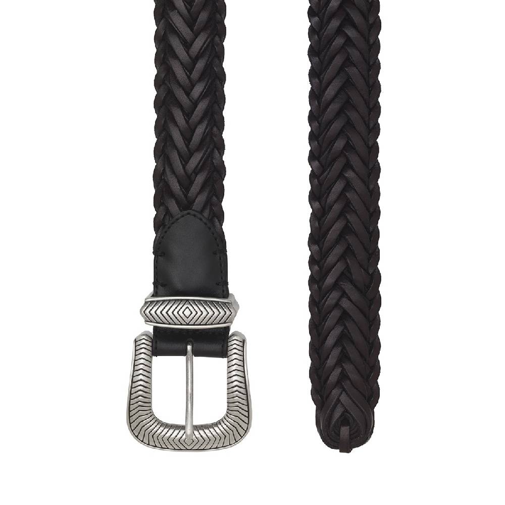 Kate Cate TEX MEX BRAID BELT BROWN LEATHER