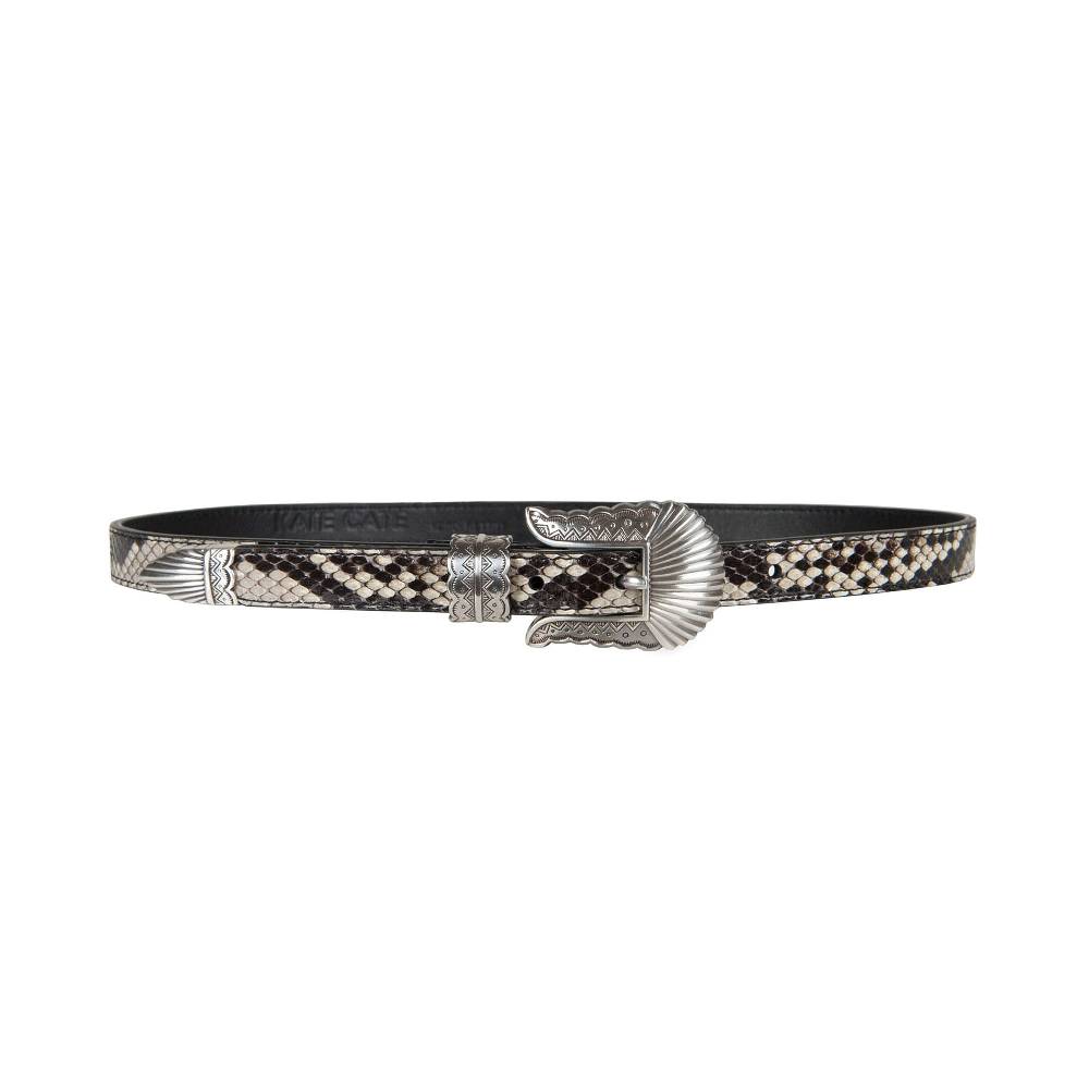 Kate Cate THIN KIM BELT PYTHON PRINTED CALFSKIN
