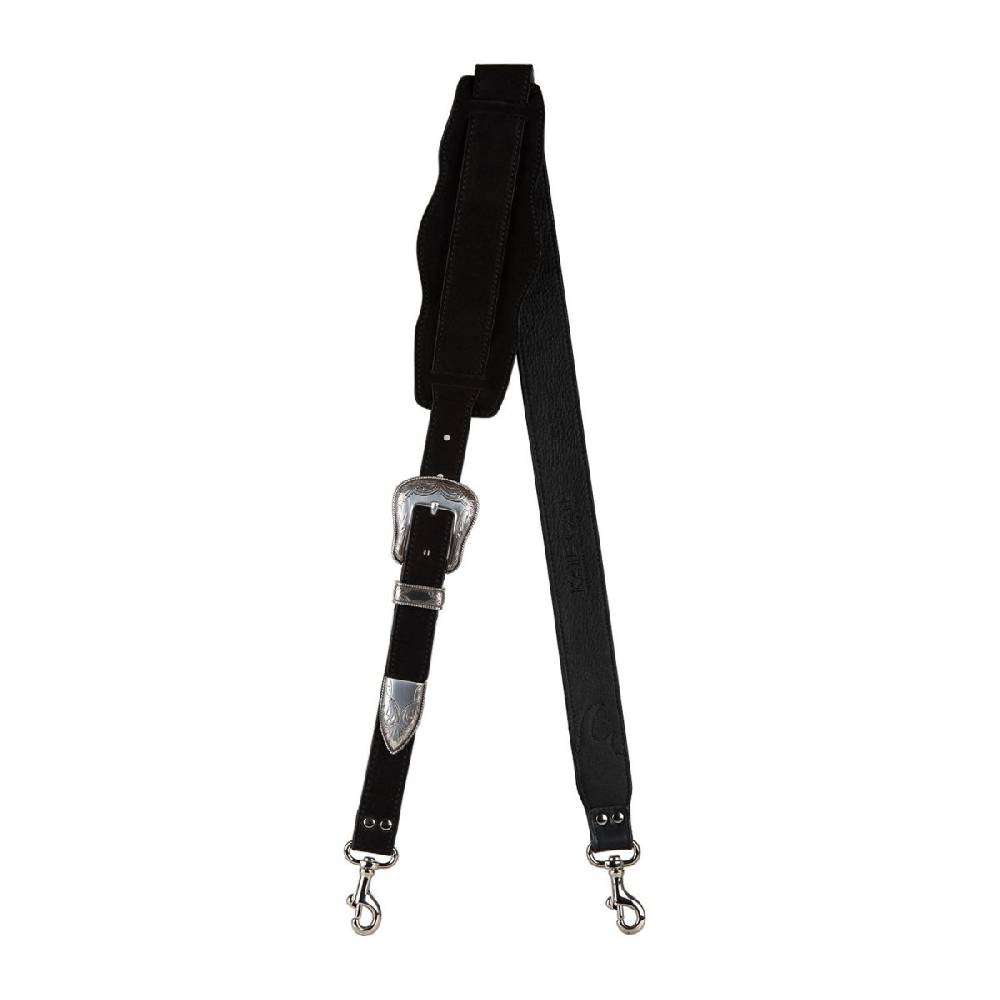 Kate Cate SWEET JANE SHOULDER STRAP BLACK SUEDE CALFSKIN