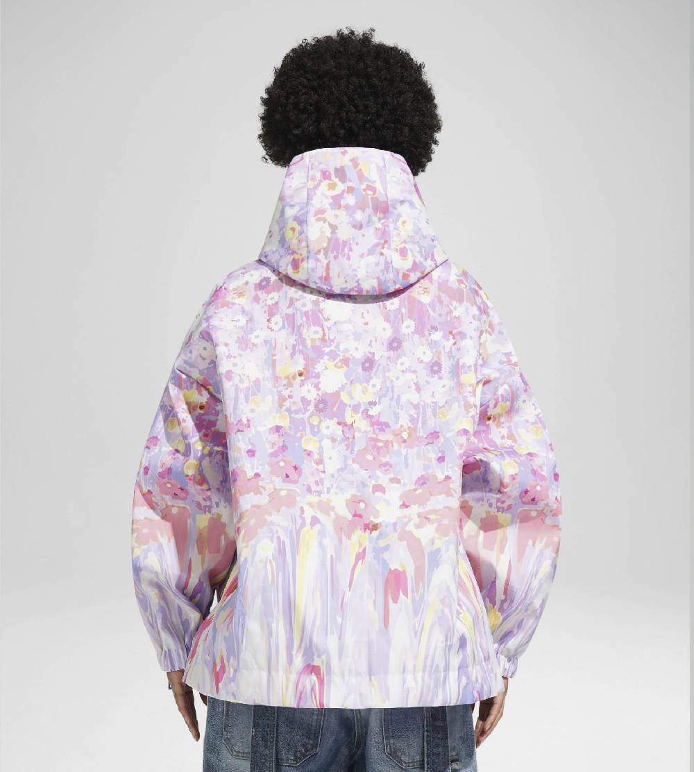 Khrisjoy KHRIS WINDBREAKER FLOWERS UPSIDE DOWN CANDY PINK