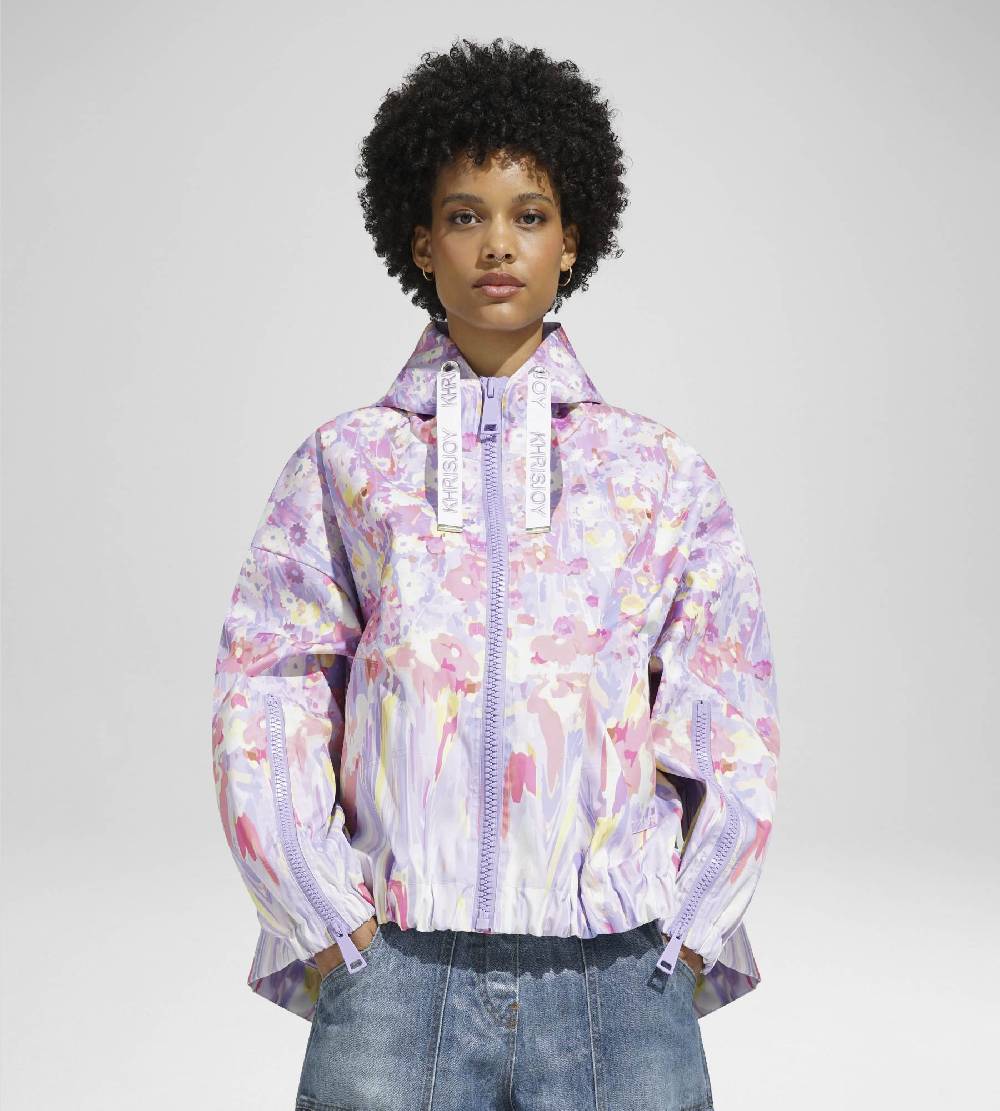 Khrisjoy KHRIS WINDBREAKER FLOWERS UPSIDE DOWN CANDY PINK