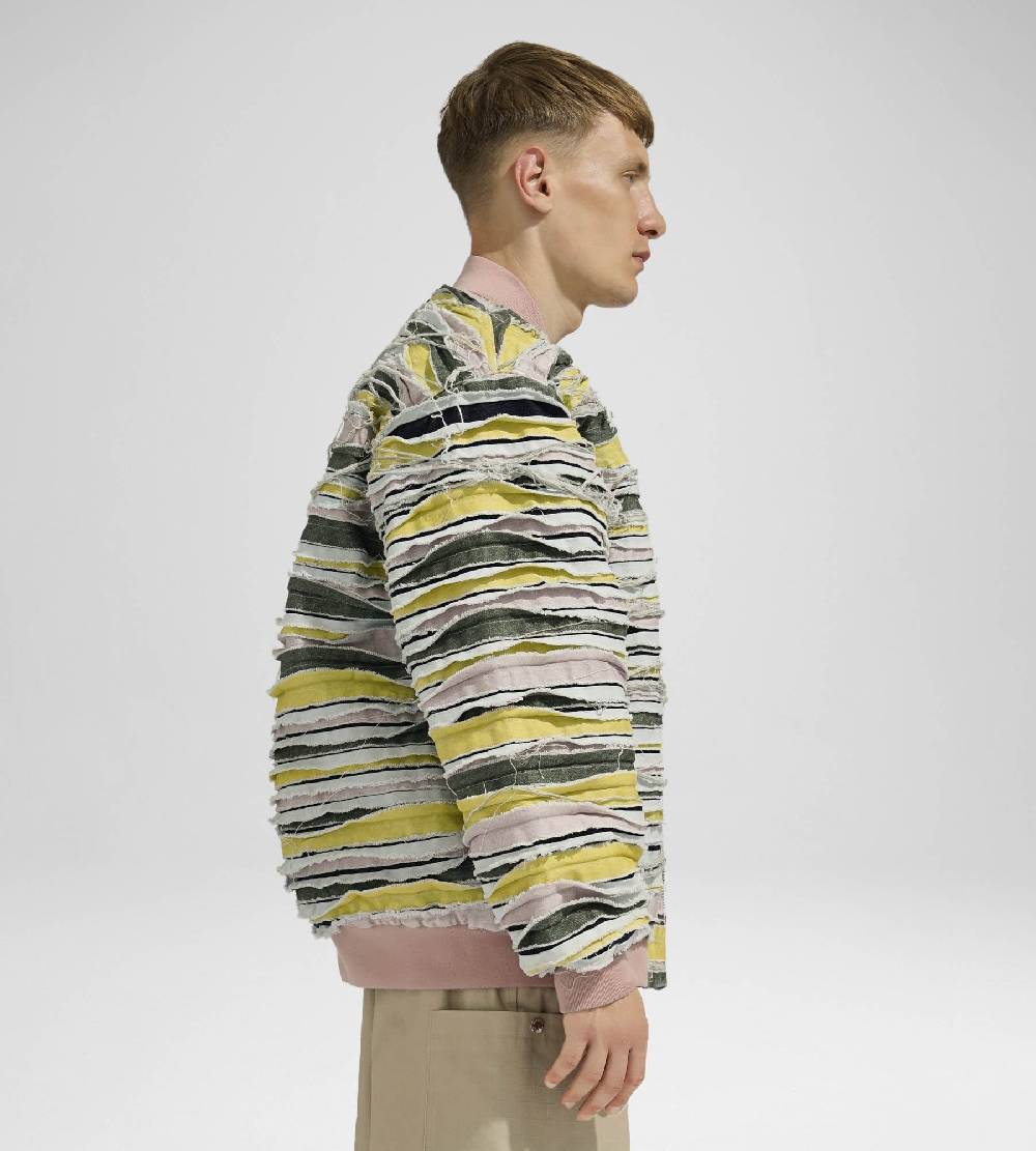 Khrisjoy BOMBER DENIM STRIPES MULTICOLOR DENIM