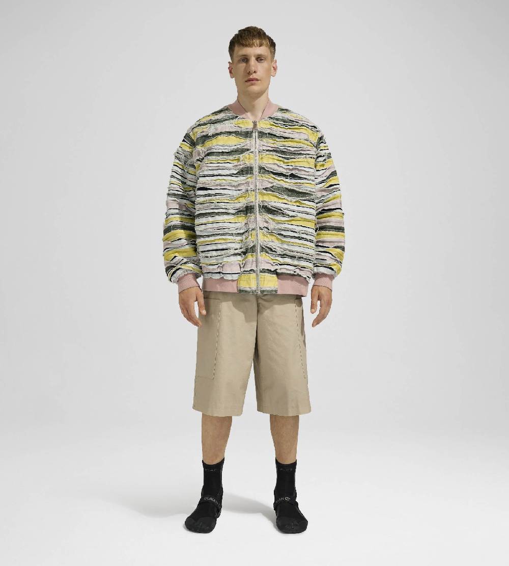 Khrisjoy BOMBER DENIM STRIPES MULTICOLOR DENIM