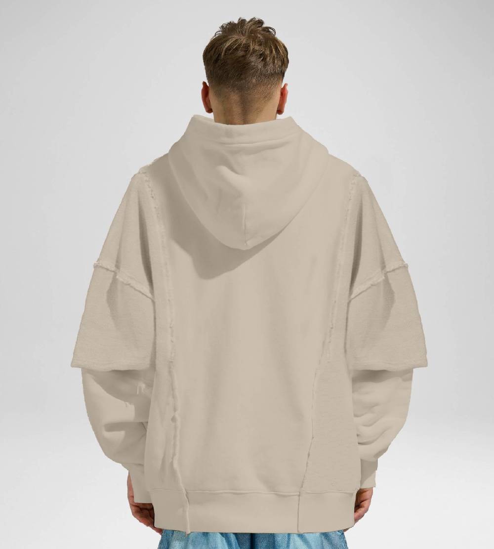 Khrisjoy HOODIE DOUBLE POCKETS DESERT