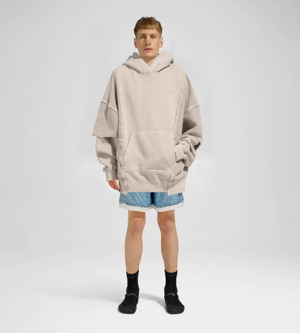 Khrisjoy HOODIE DOUBLE POCKETS DESERT