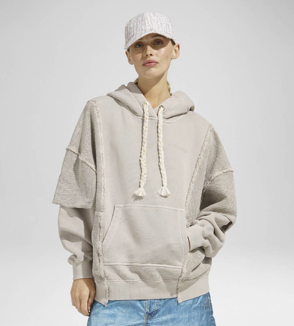 Khrisjoy HOODIE DOUBLE POCKETS DESERT