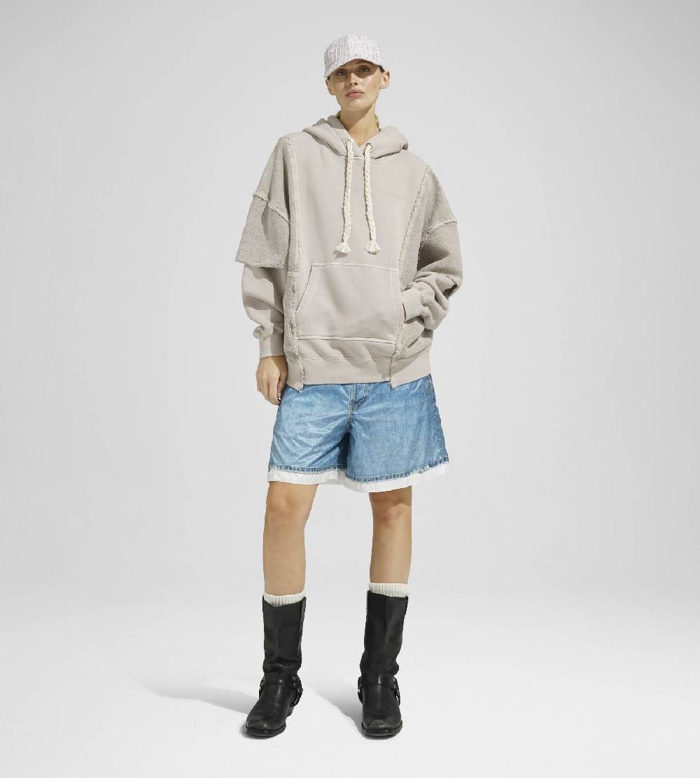 Khrisjoy HOODIE DOUBLE POCKETS DESERT