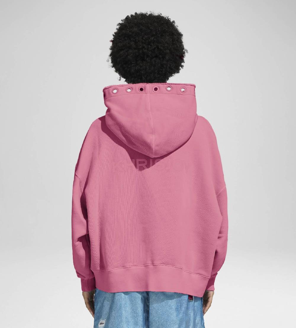 Khrisjoy HOODIE EYELETS CANDY PINK