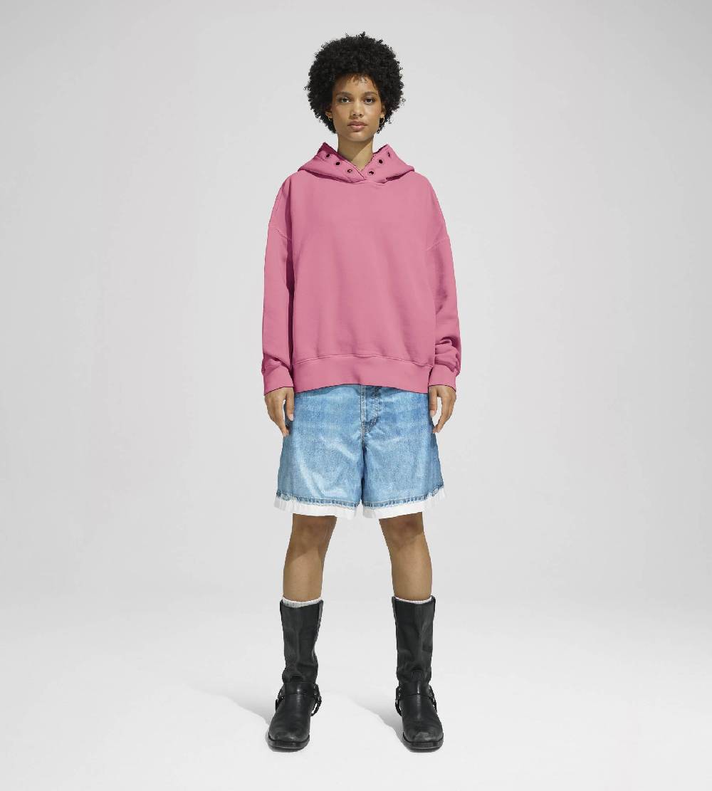 Khrisjoy HOODIE EYELETS CANDY PINK