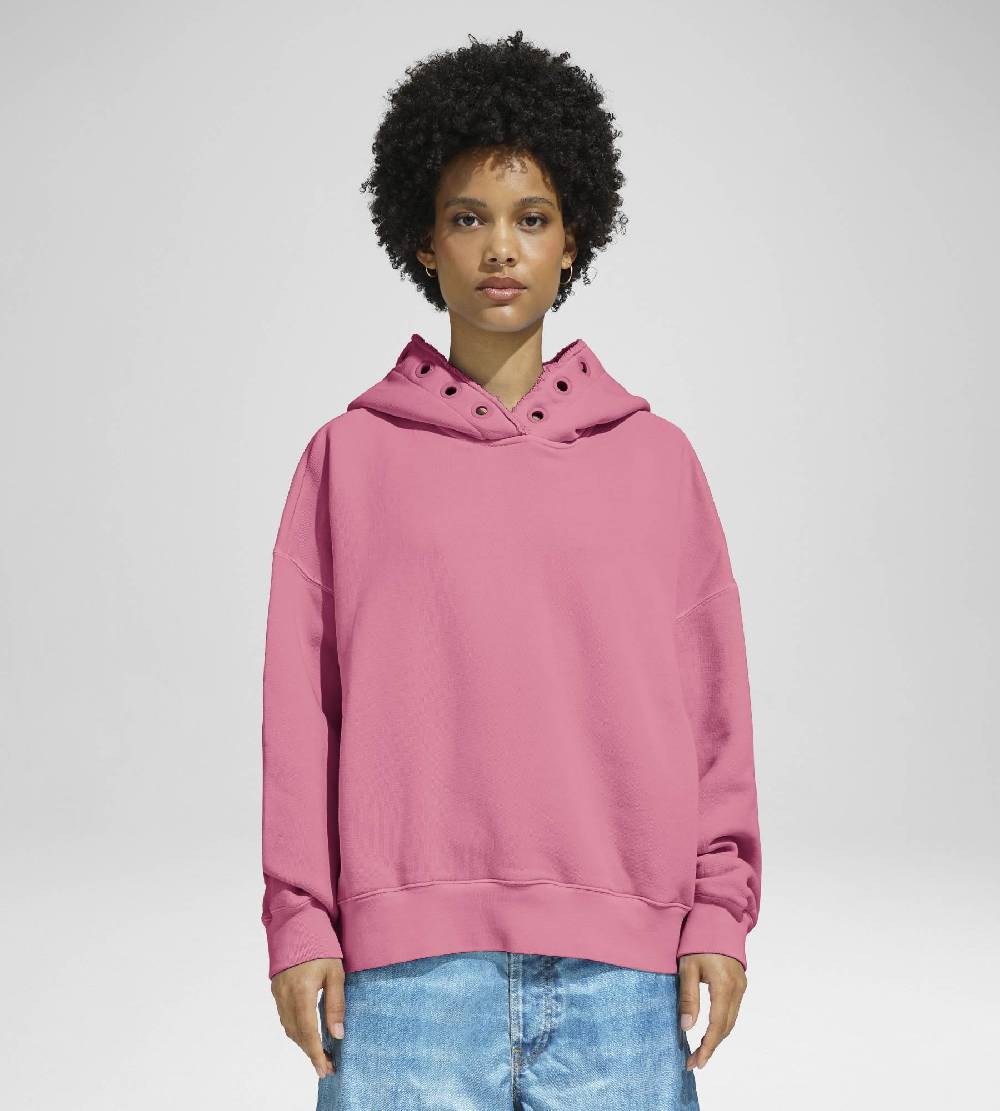 Khrisjoy HOODIE EYELETS CANDY PINK