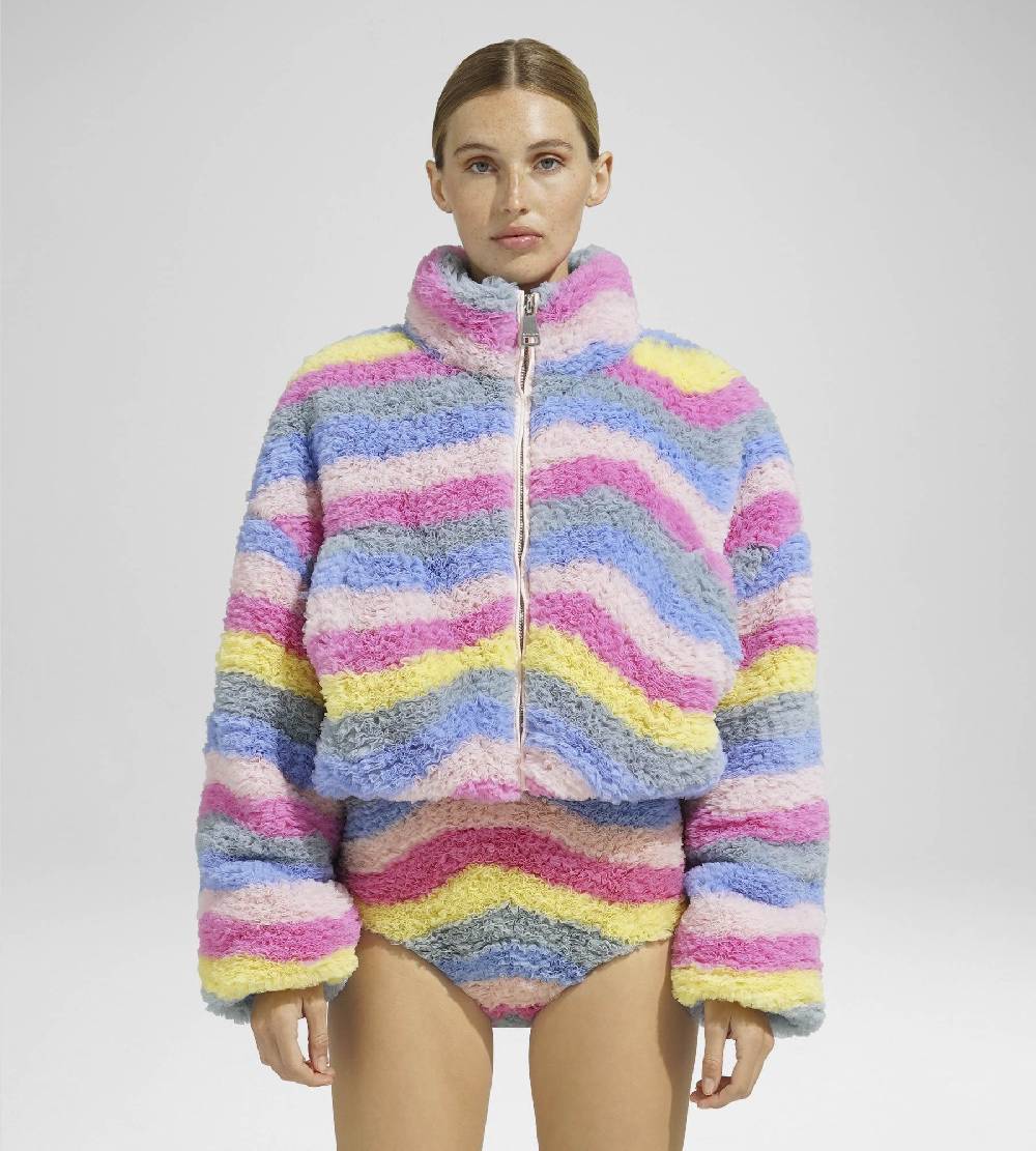 Khrisjoy JOY TULLE WAVE CROPPED MULTI PALE