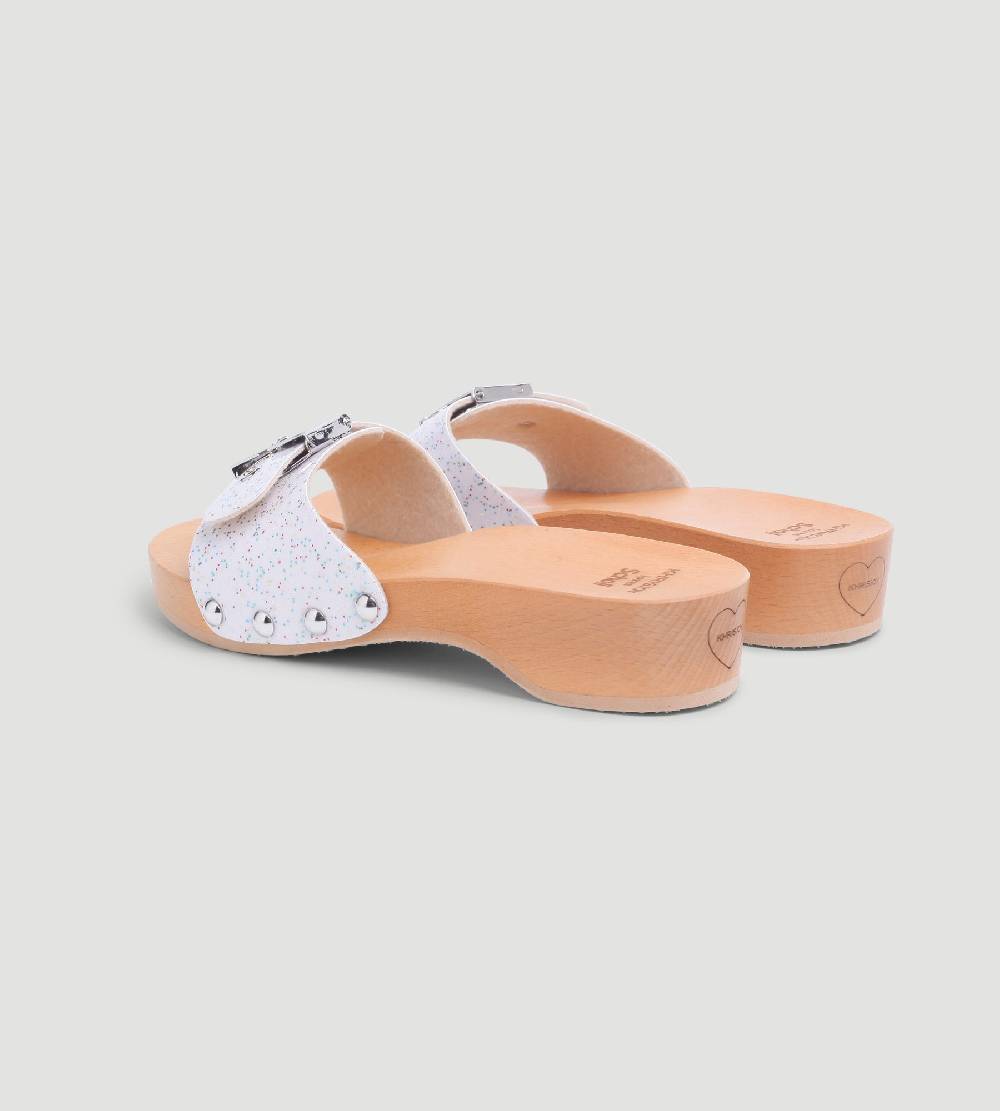 Khrisjoy KJ X SCHOLL - PESCURA HEEL WHITE SPARKLES
