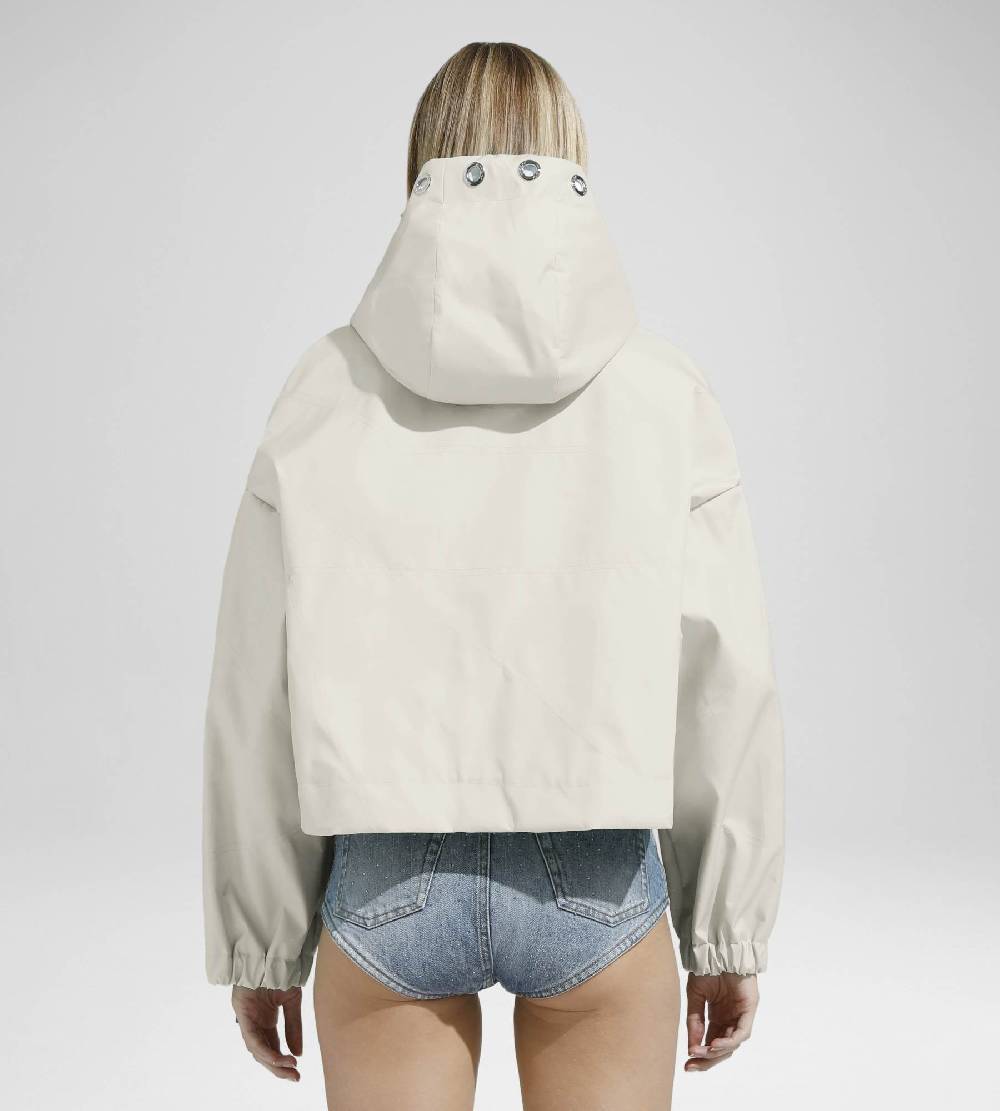 Khrisjoy NEW KHRIS CROP WINDBREAKER DESERT