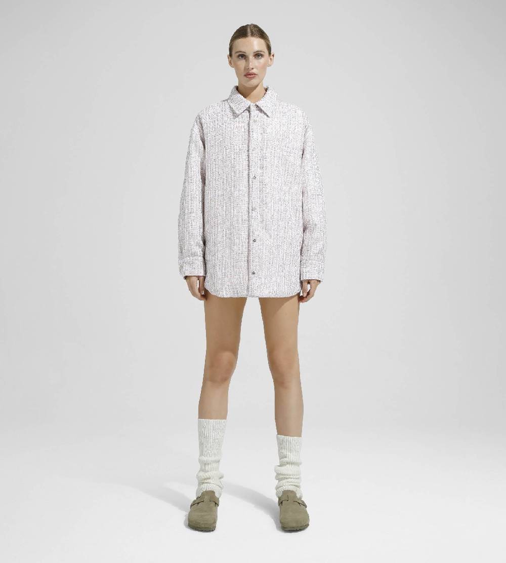 Khrisjoy OVERSIZE SHIRT TWEED PAILLETTES TRAMÉ