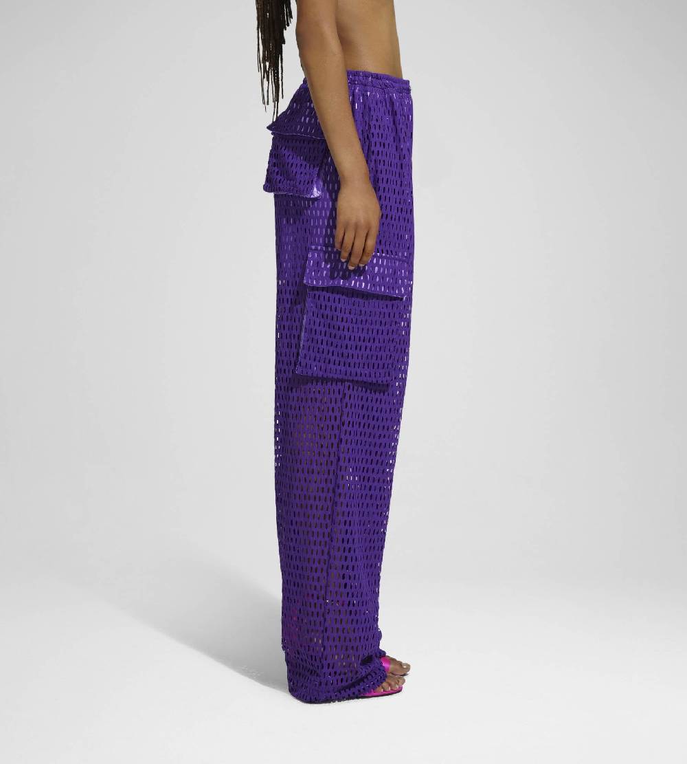 Khrisjoy PANTS MULTIPOCKET MESH WISTERIA