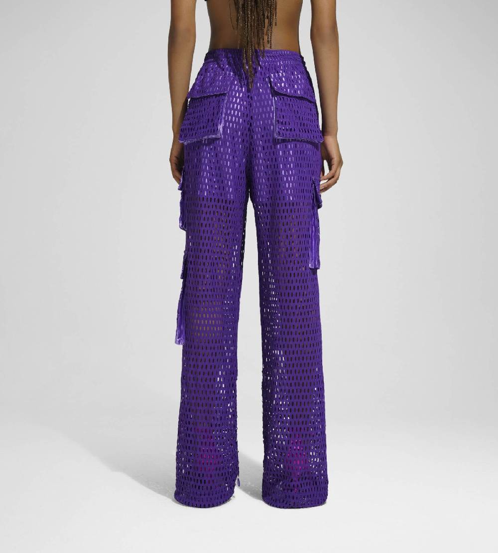 Khrisjoy PANTS MULTIPOCKET MESH WISTERIA