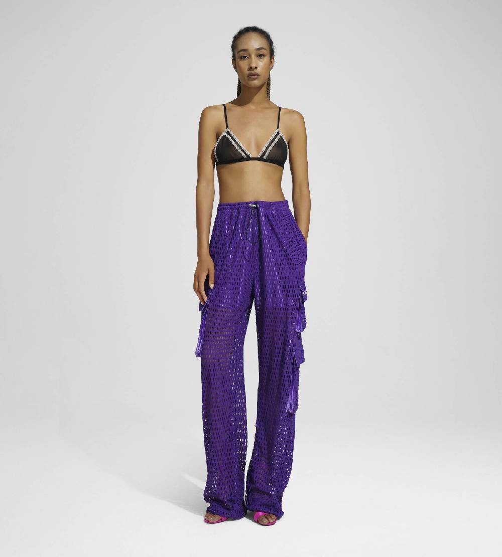 Khrisjoy PANTS MULTIPOCKET MESH WISTERIA