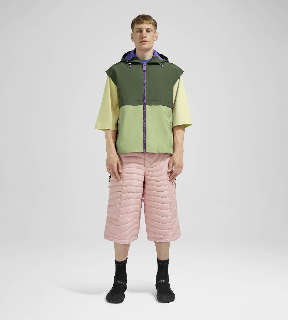 Khrisjoy SHELL WINDBREAKER VEST OLIVE GREEN JADE