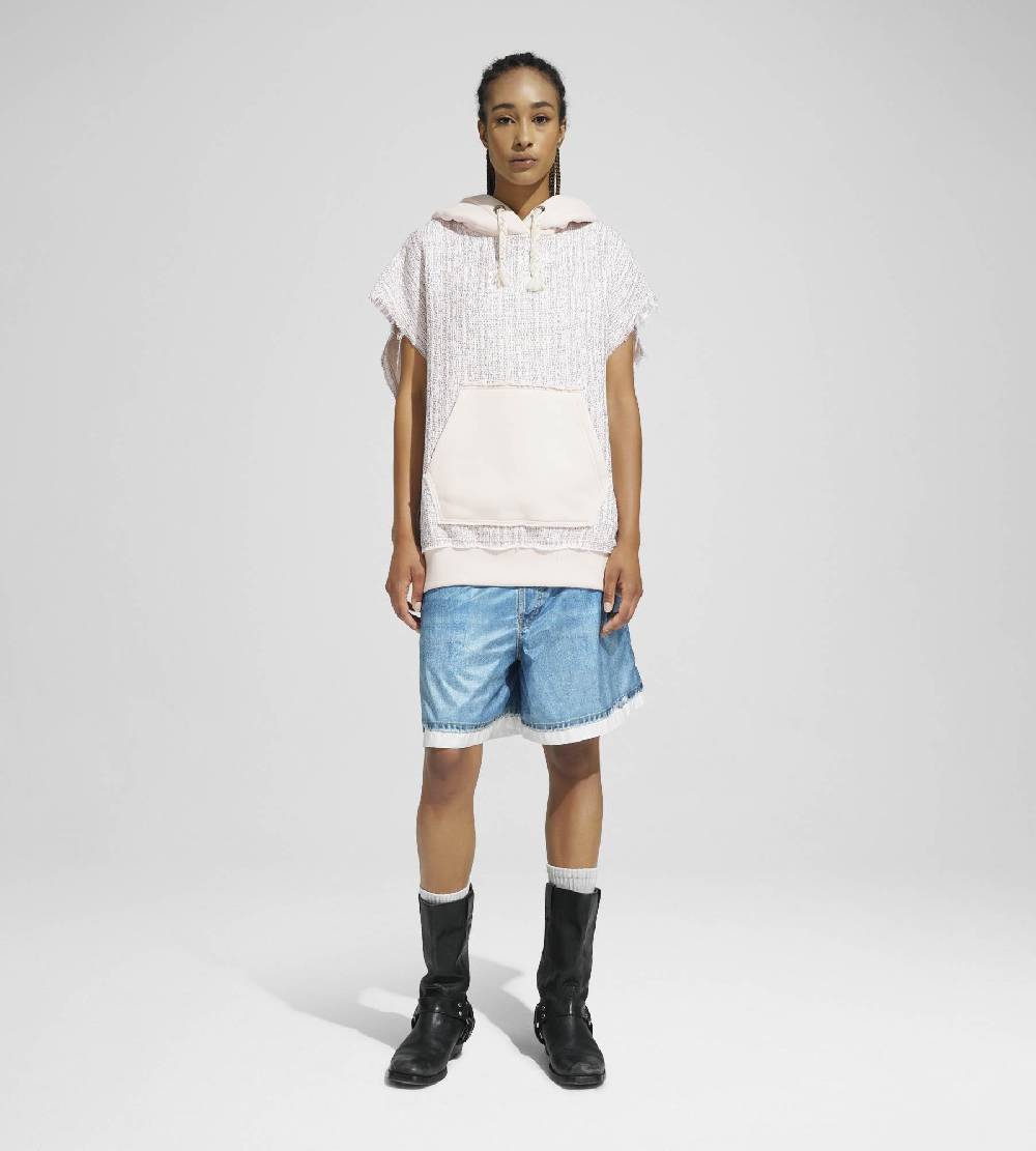 Khrisjoy TWEED HOODIE VEST CONFETTI