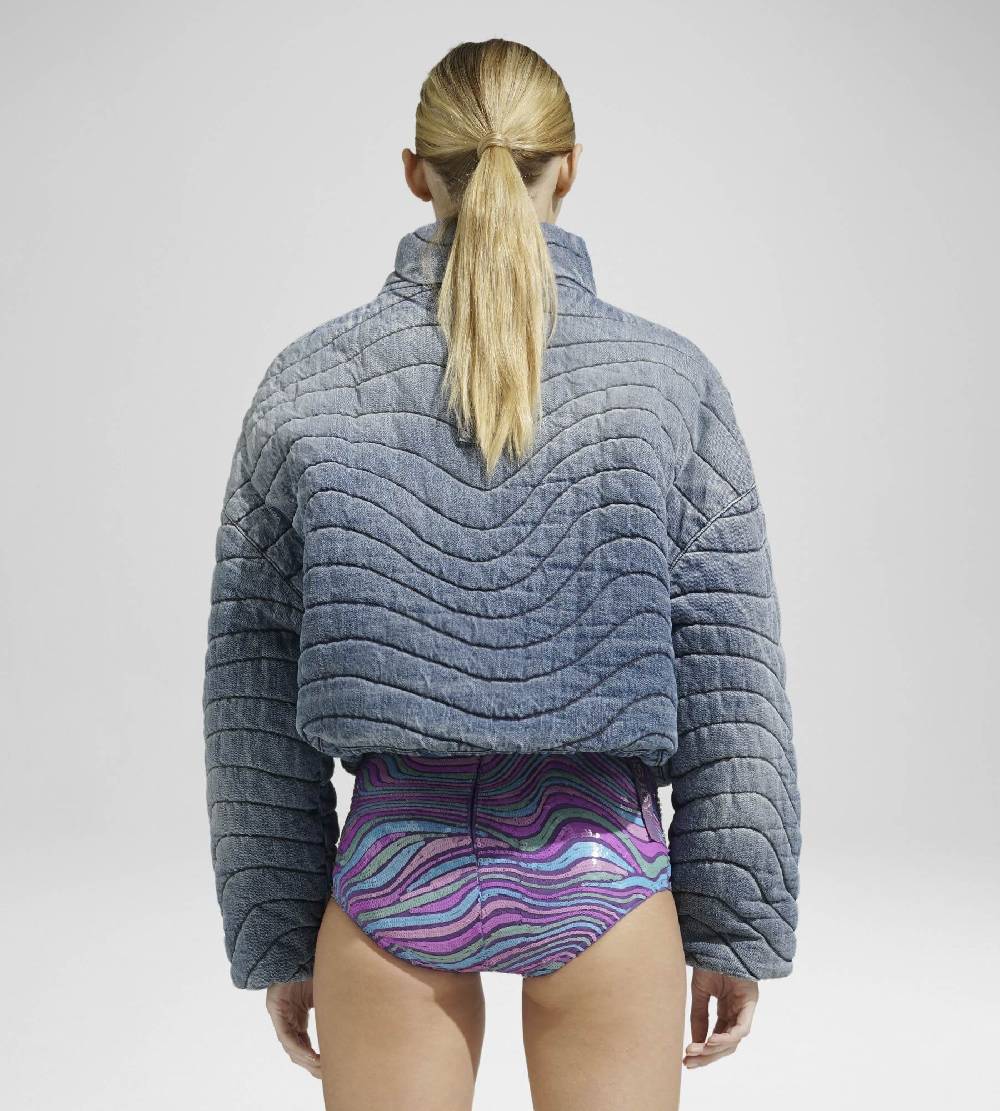 Khrisjoy WAVE JOY CROPPED DENIM MEDIUM DENIM