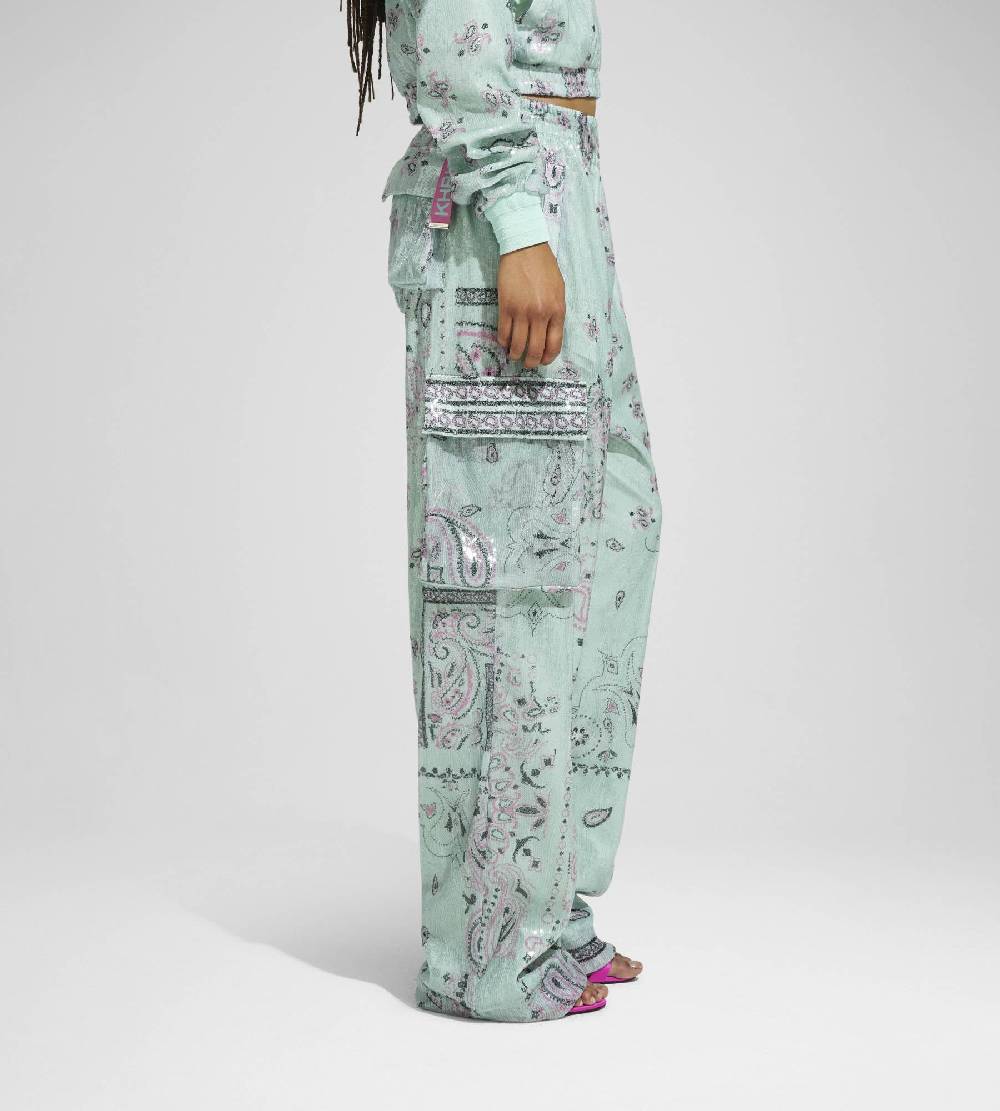 Khrisjoy PANTS MULTIPOCKET PAILLETTES BANDANA AFTER EIGHT