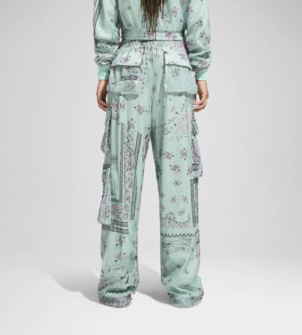 Khrisjoy PANTS MULTIPOCKET PAILLETTES BANDANA AFTER EIGHT