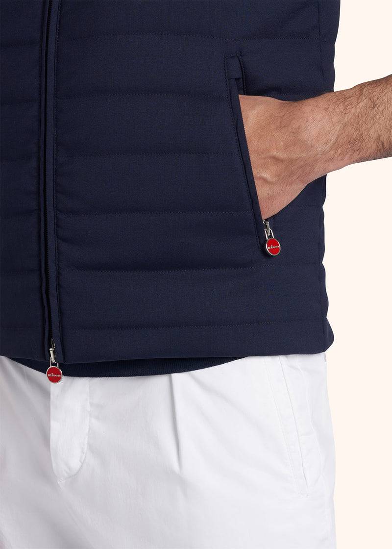 Kiton GIUBBOTTO SMANICATO LANA VERGINE UW1723K0638C05