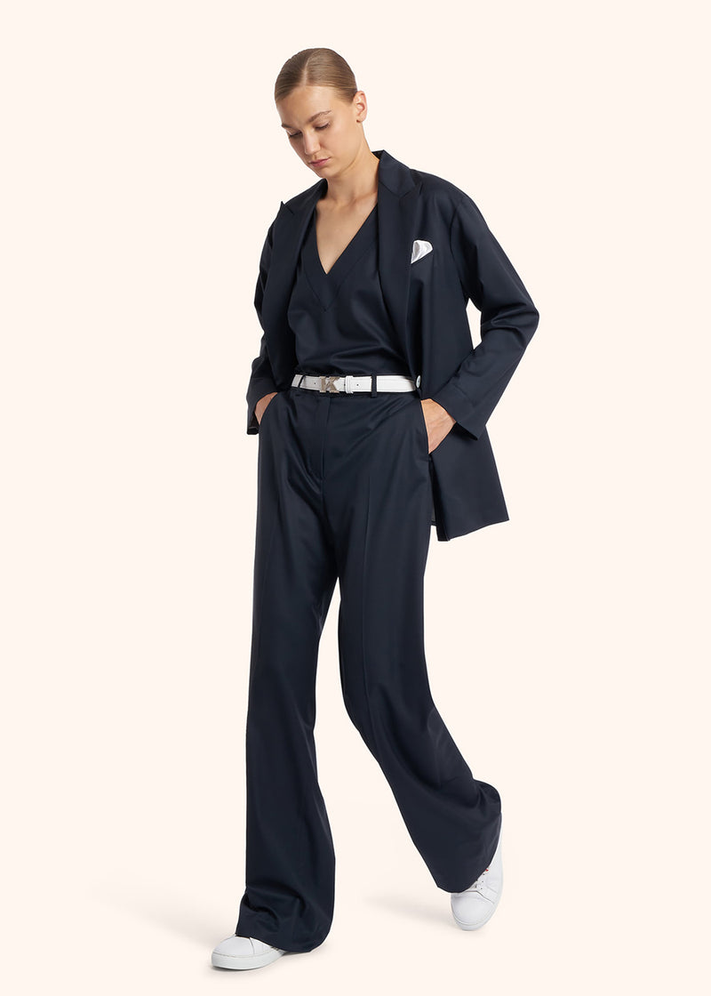 Kiton PANTALONI LANA VERGINE D48109K0102402