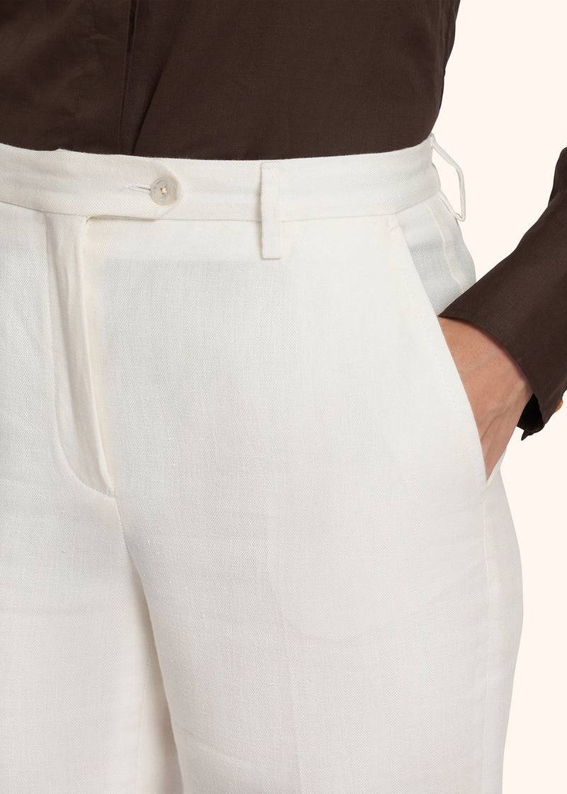 Kiton PANTALONI LINO D48125K0939B02