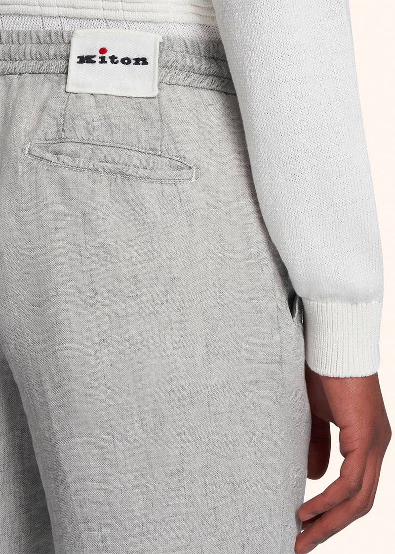 Kiton PANTALONI LINO UPLACK0613D01