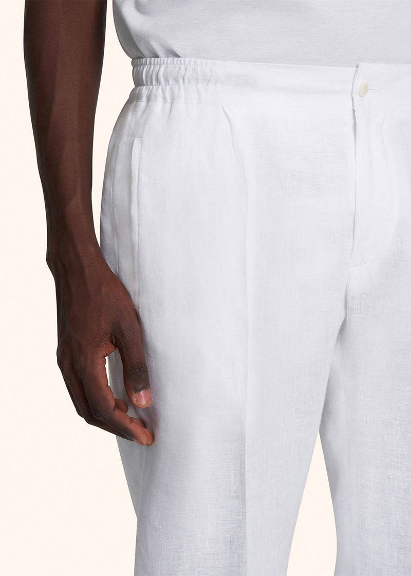 Kiton PANTALONI LINO UPN01H0883801