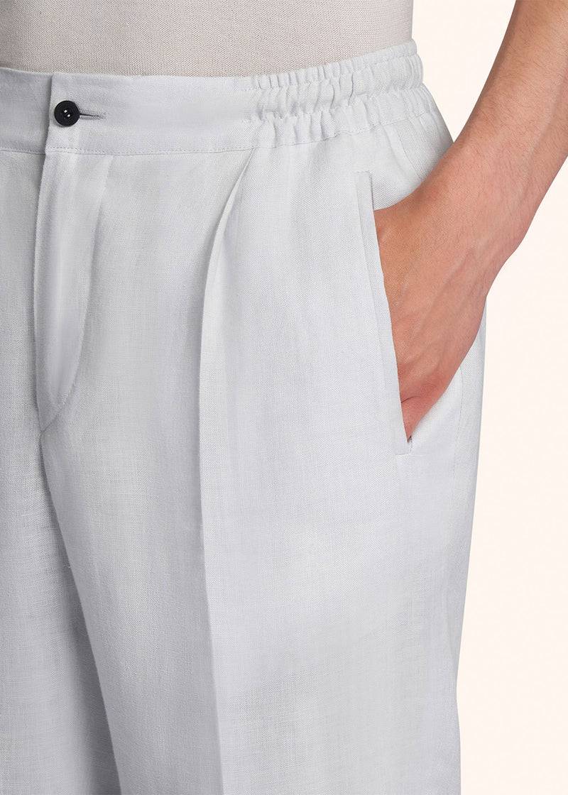 Kiton PANTALONI LINO UPN01H0883813